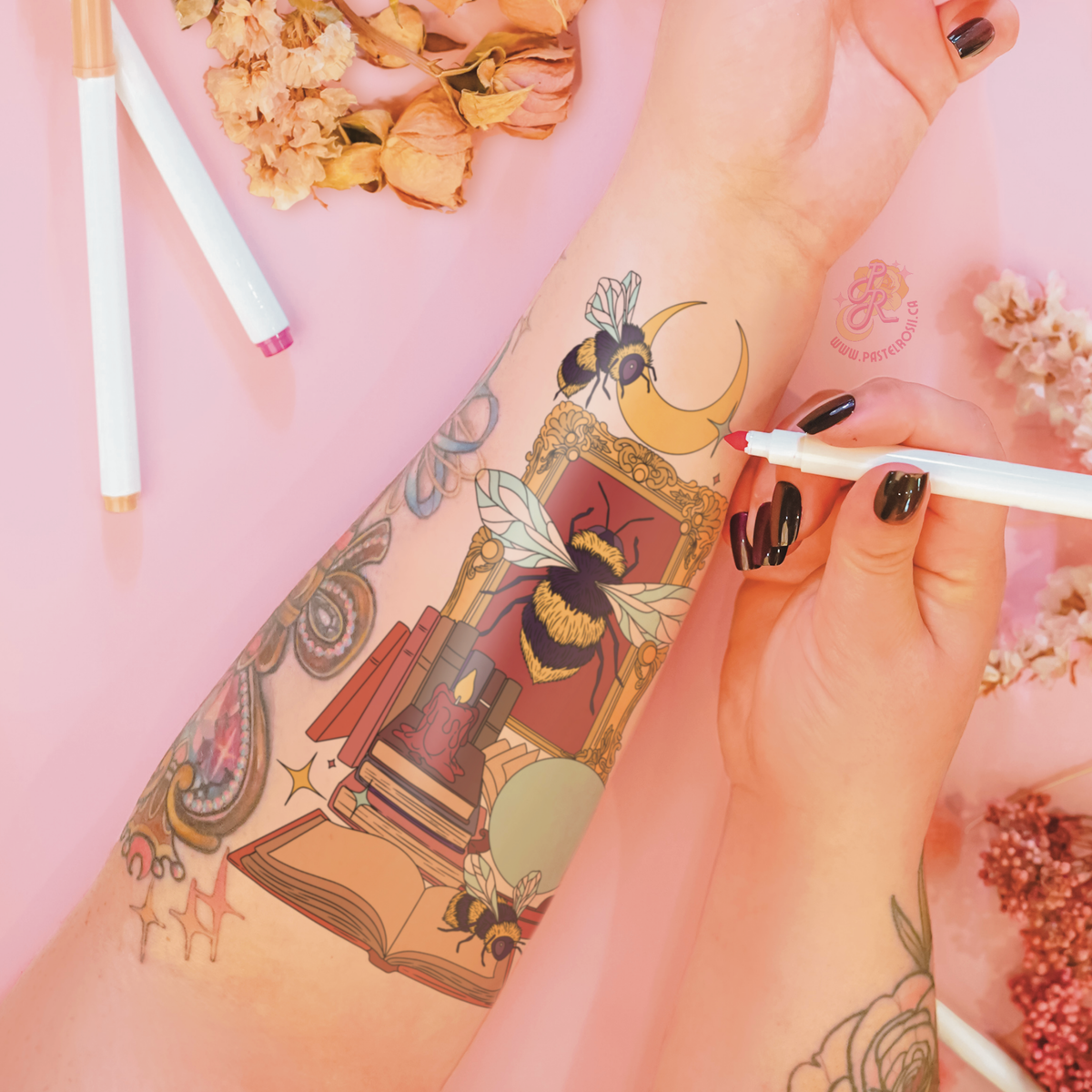 Bumblebee Moondance | Temporary Tattoo