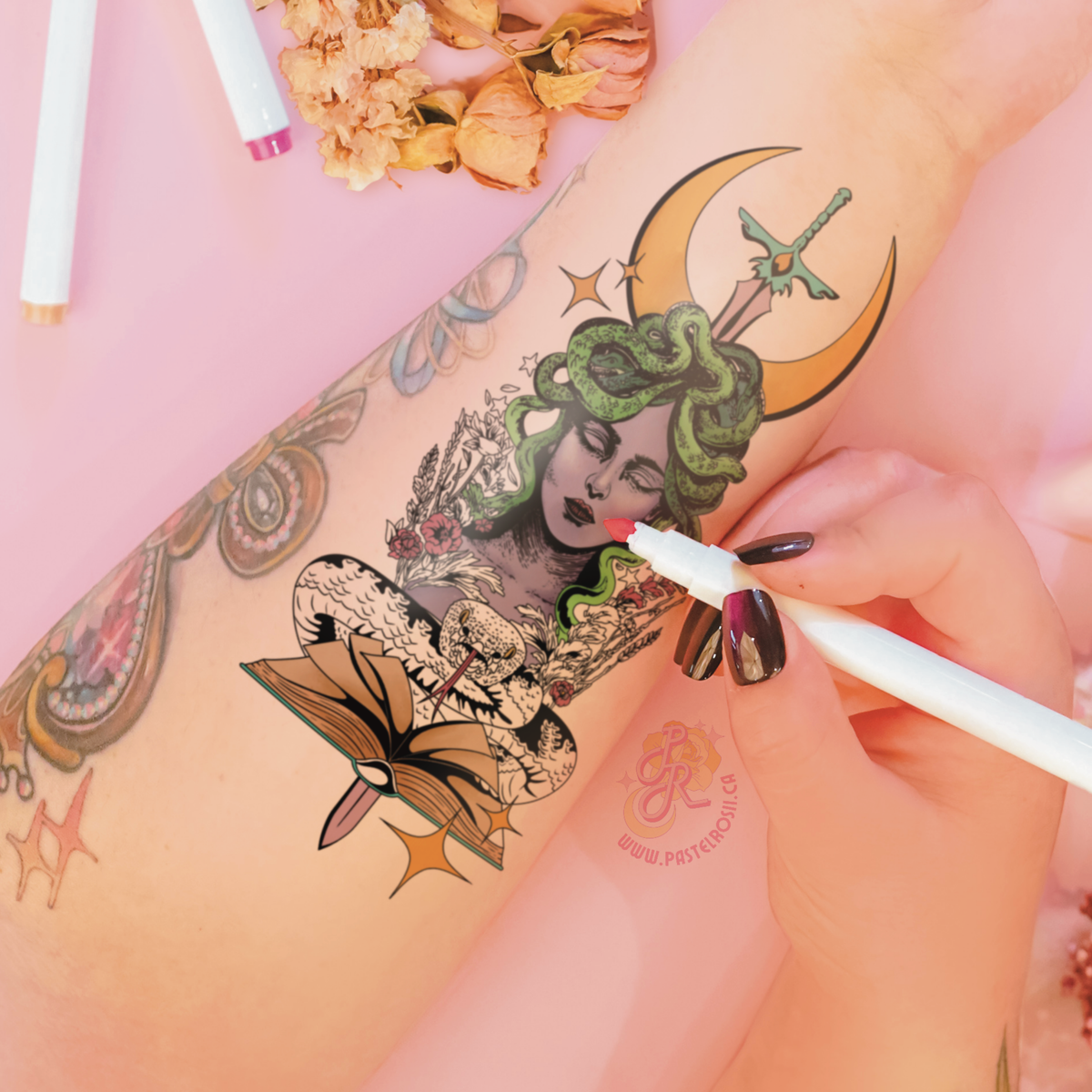 Medusa’s Poison Waters | Temporary Tattoo