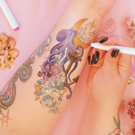 Moonlit Tides | Temporary Tattoo