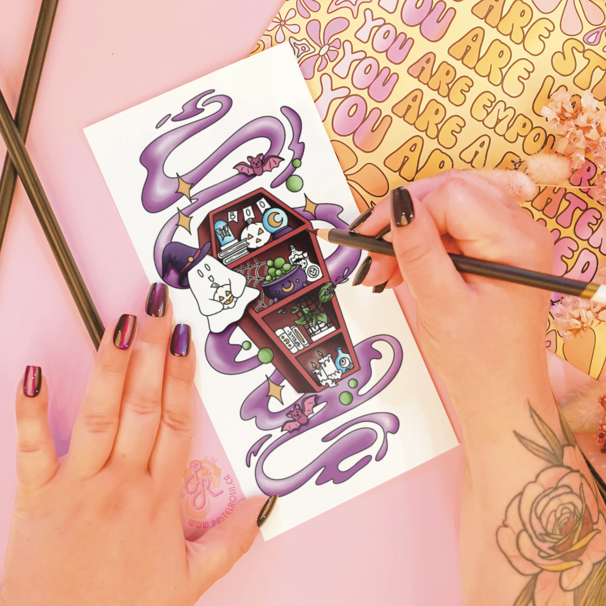 Haunted Library | Temporary Tattoo