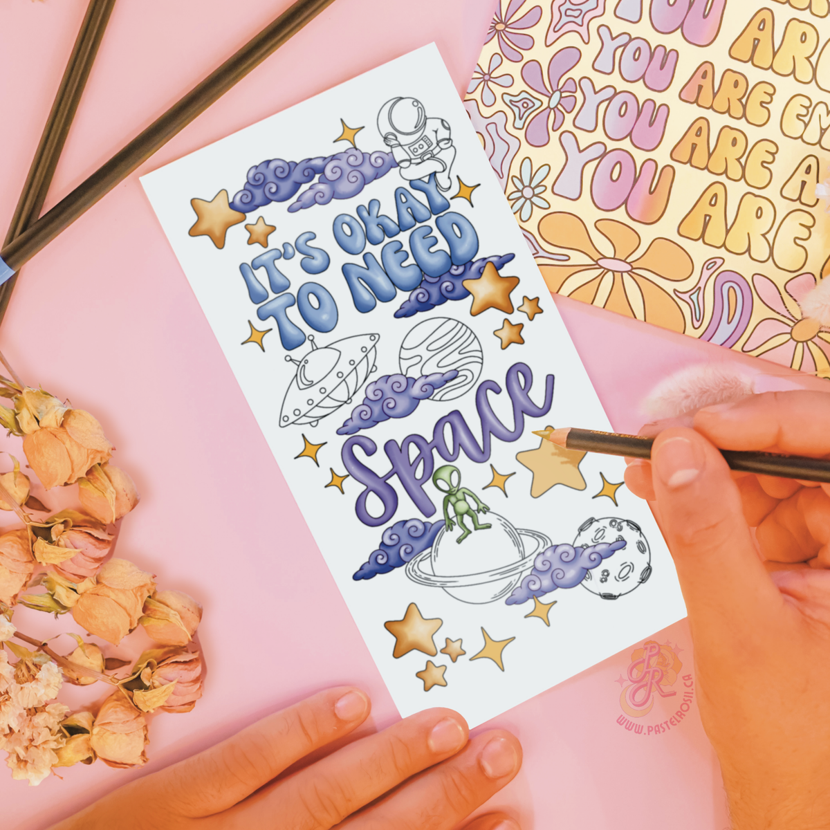 It’s Okay to Need Space | Temporary Tattoo