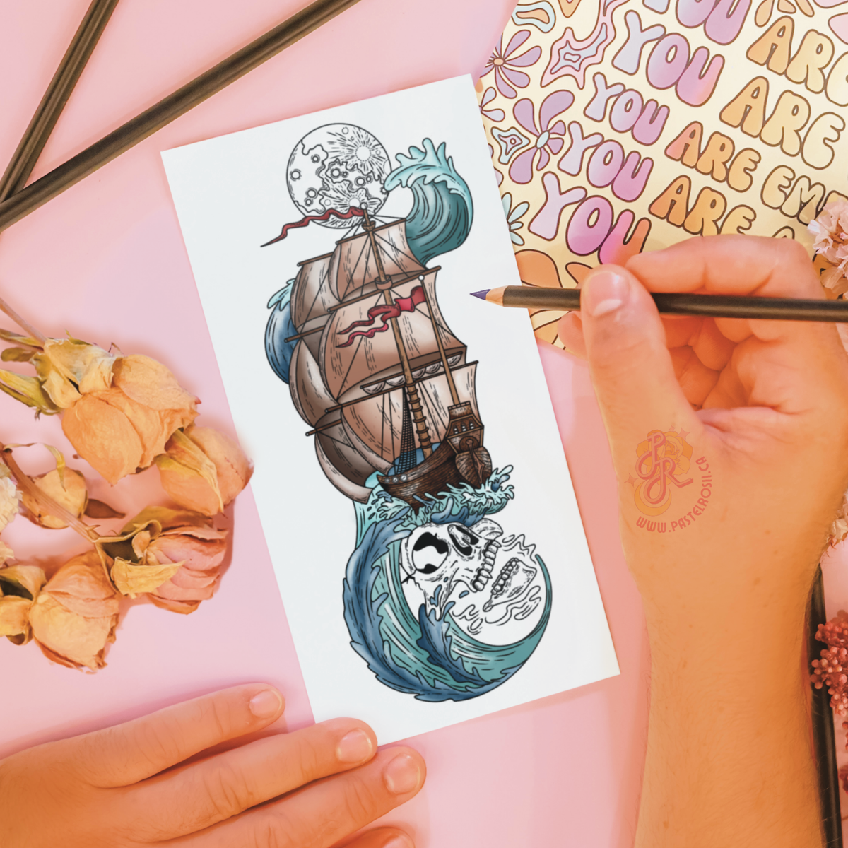 Ocean Echoes | Temporary Tattoo