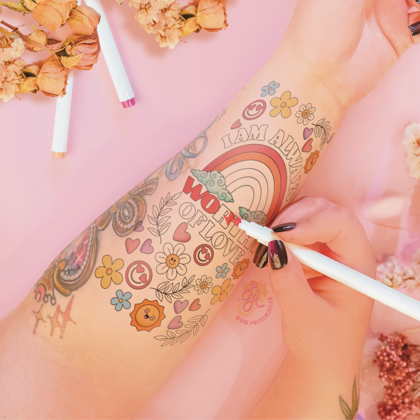 I’m Always Worthy of Love | Temporary Tattoo