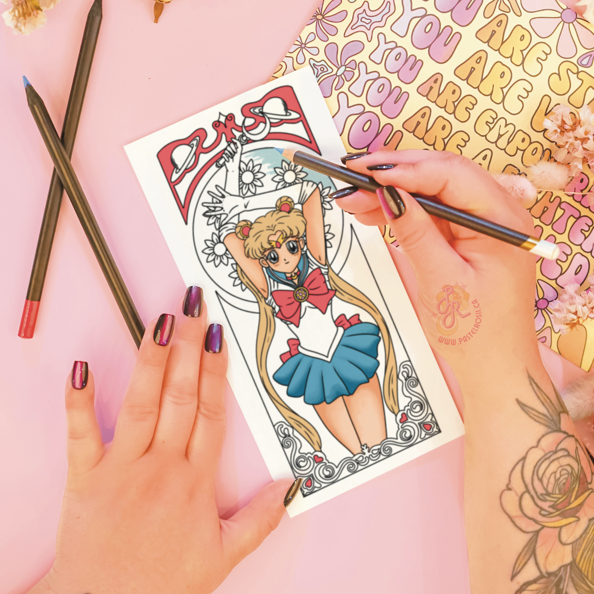Moonbound Protector | Temporary Tattoo