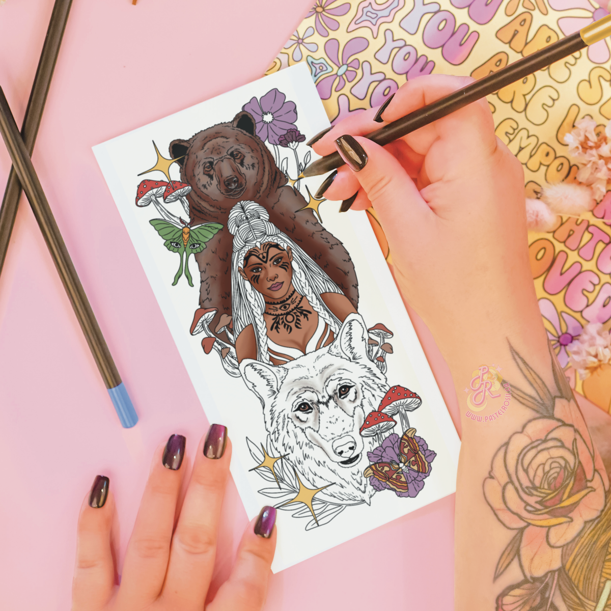 I am Between Beast & Spirit | Temporary Tattoo