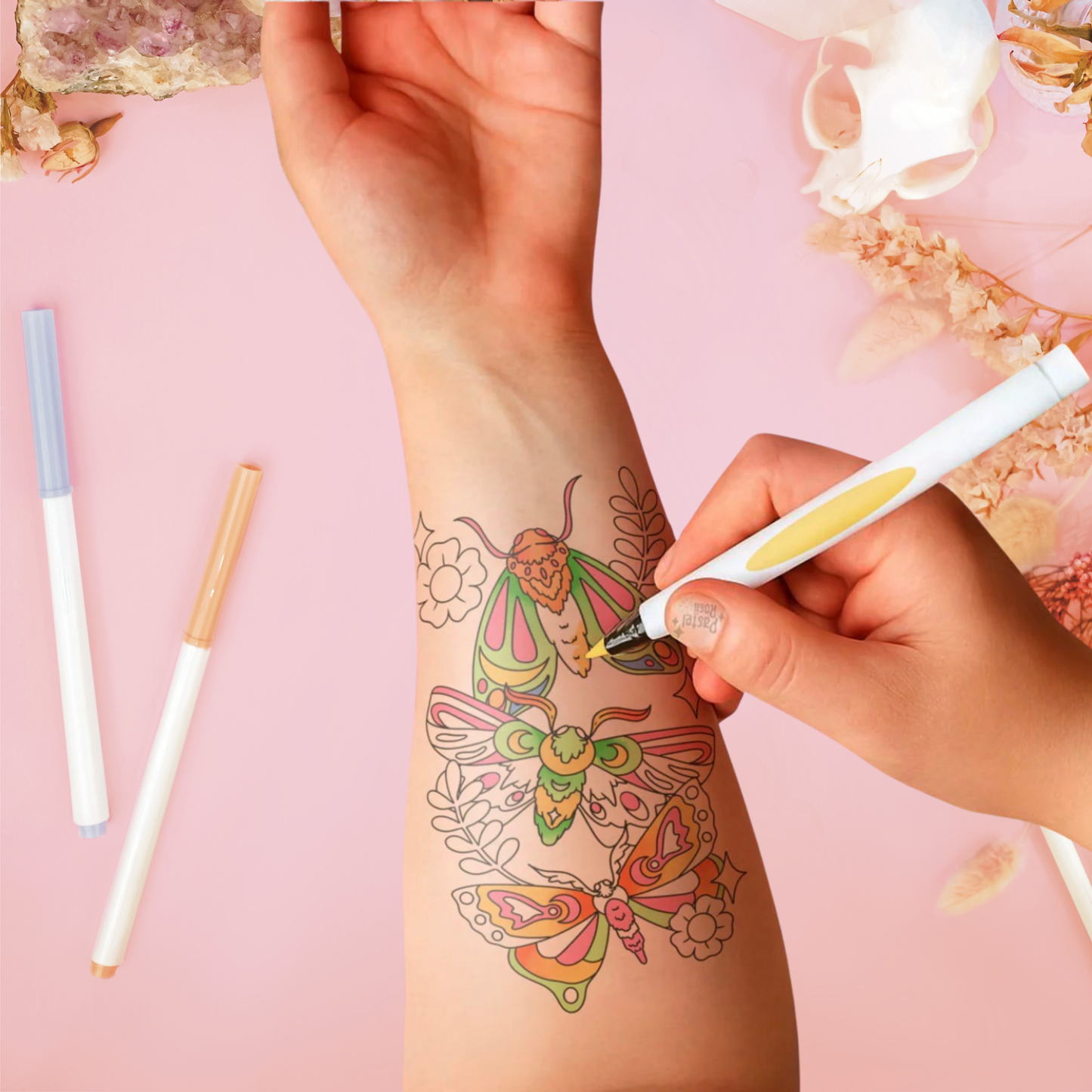 Moth Whisper | Temporary Tattoo