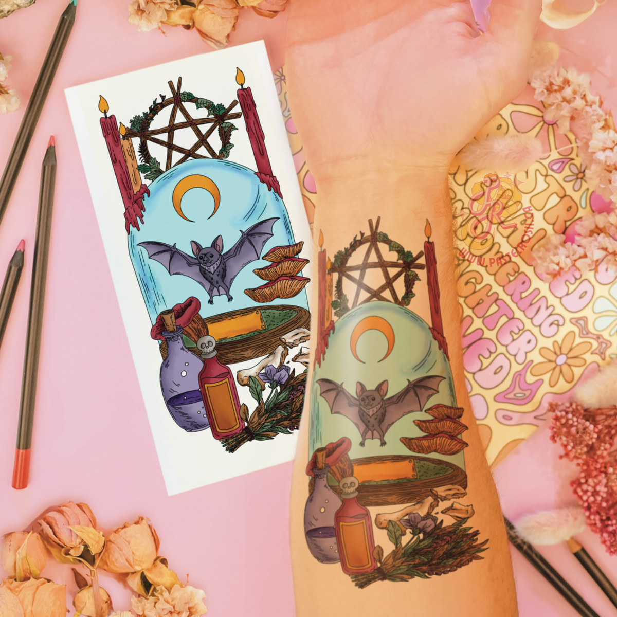 Captured Flight | Temporary Tattoo