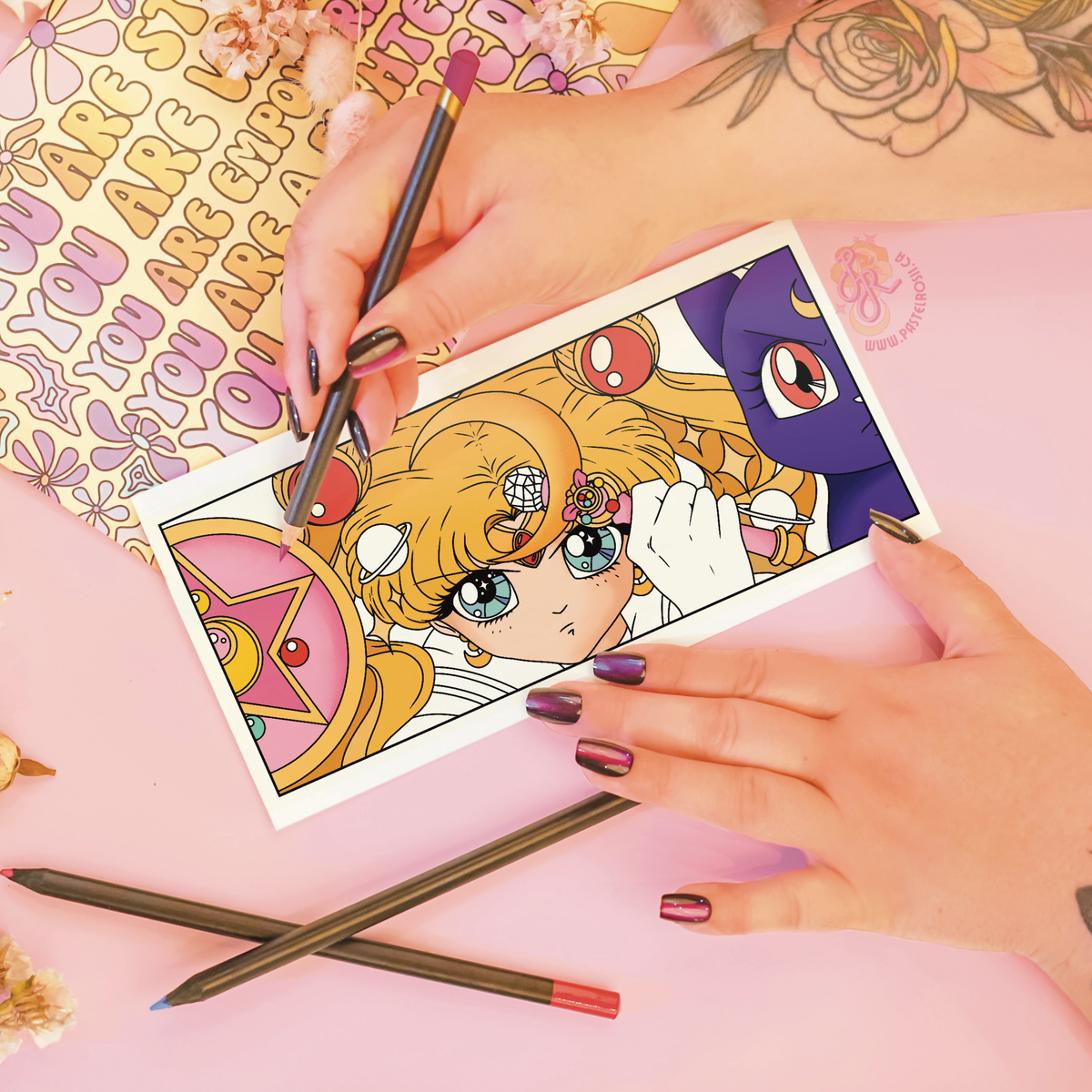 Lunar Heart Guardian | Temporary Tattoo