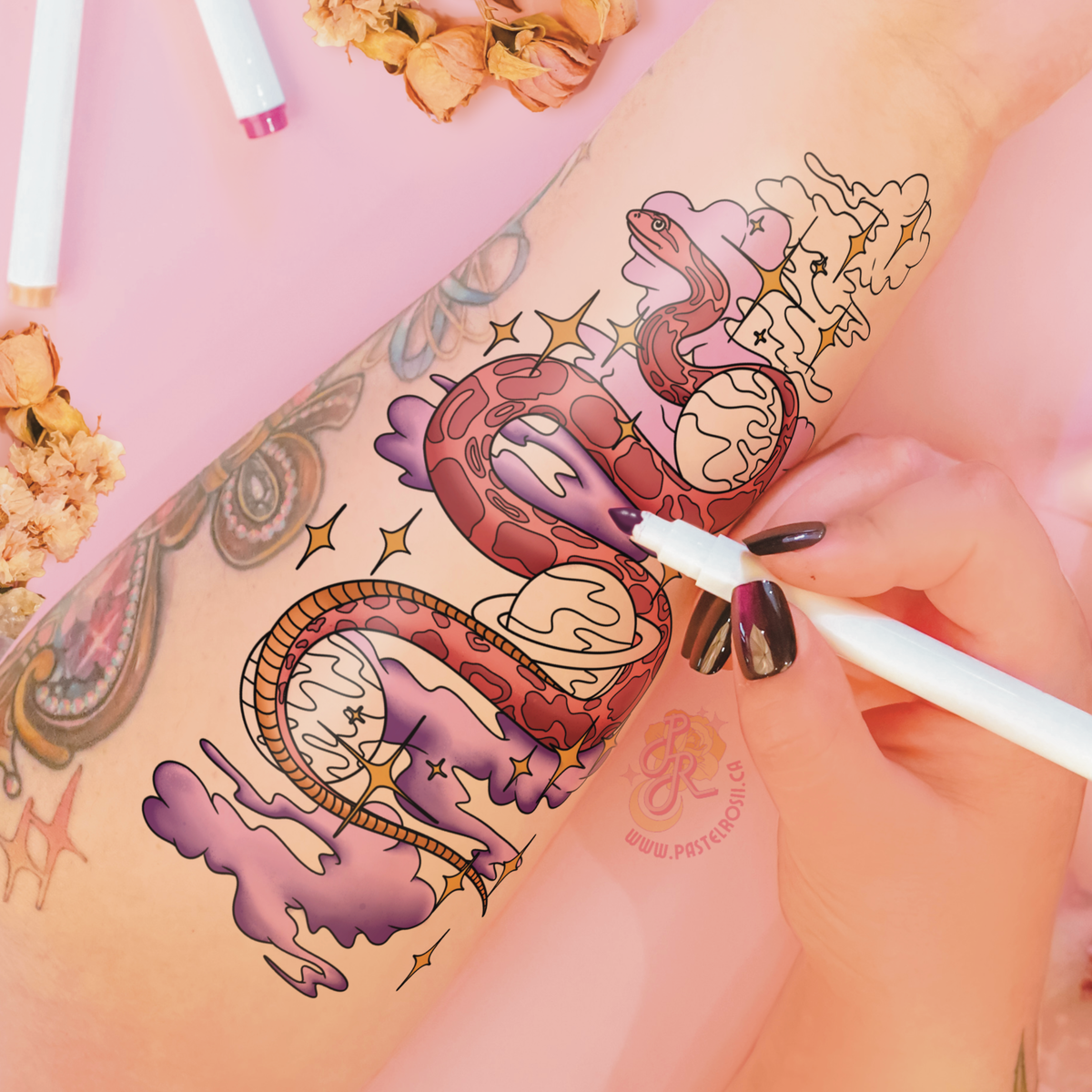 Starborn Snake | Temporary Tattoo