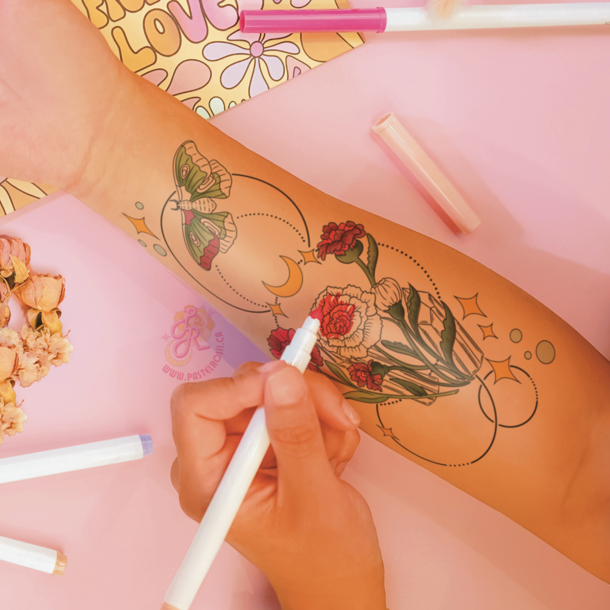 Night Garden | Temporary Tattoo