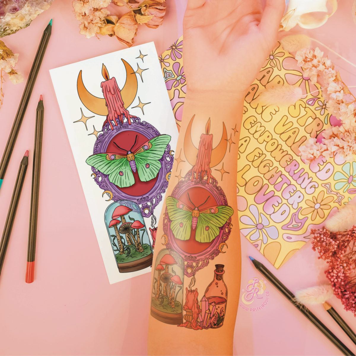 Spelled and Captured | Temporary Tattoo