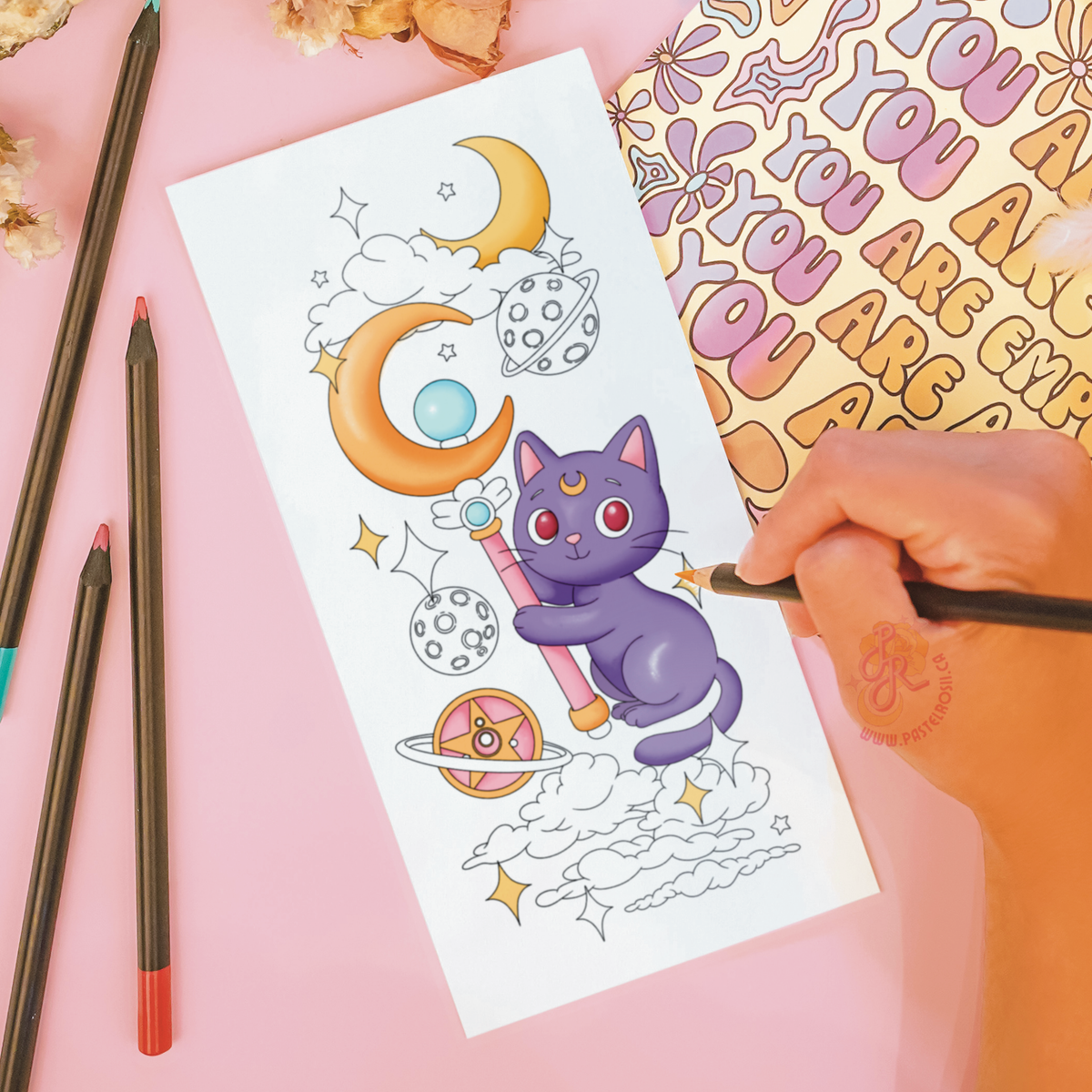 Moon Kitten | Temporary Tattoo