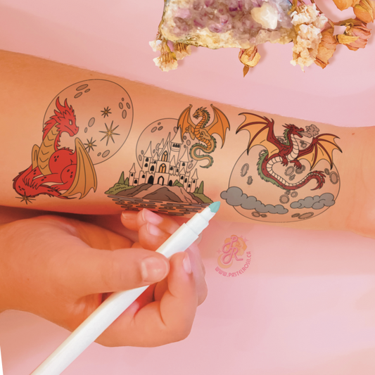 A Dragons Story | Children’s Mini Temporary Tattoos