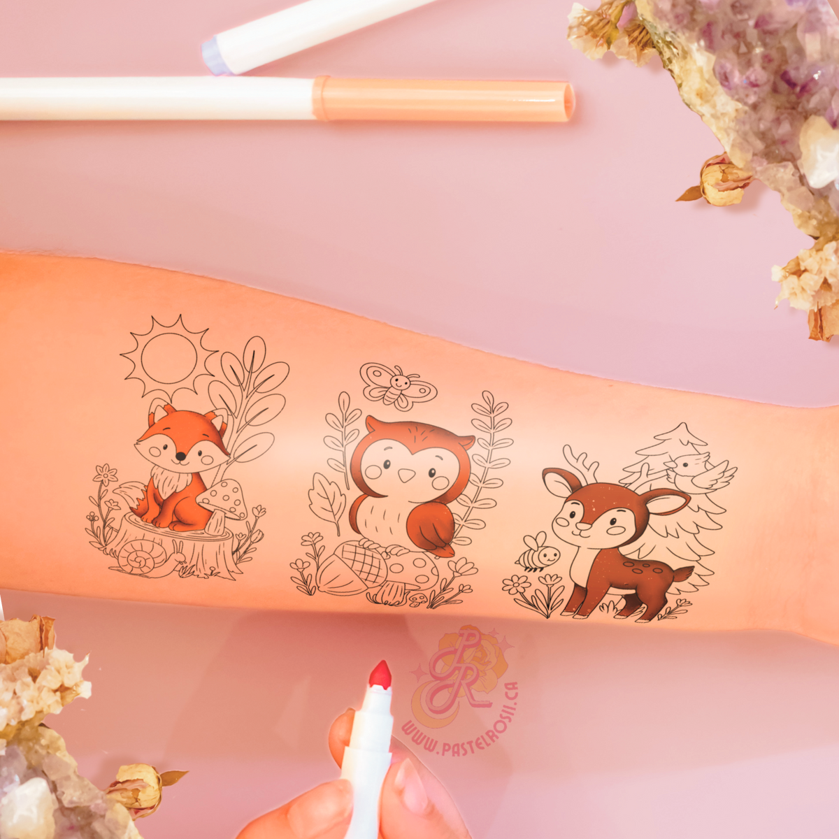 Woodland Friends | Children’s Temporary Tattoo