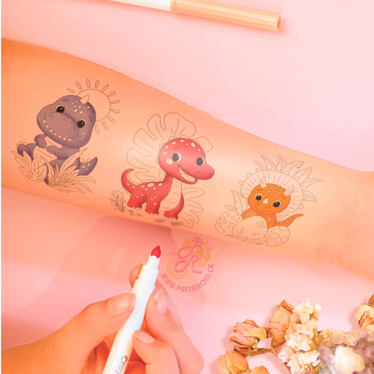 Rawr-Some | Children’s Temporary Tattoo
