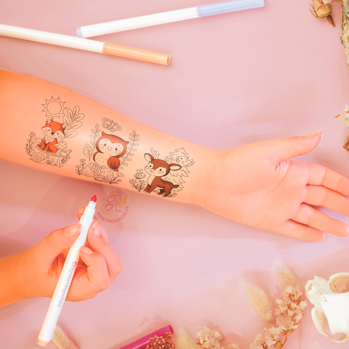 Woodland Friends | Children’s Temporary Tattoo